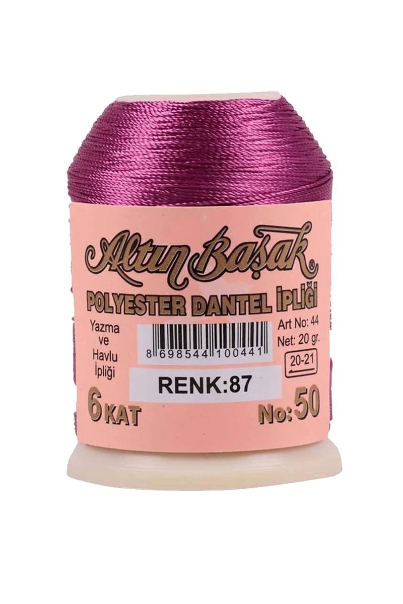 3 Adet Altınbaşak Oya ve Dantel İpi 20 gr - Royaleks - No: 087