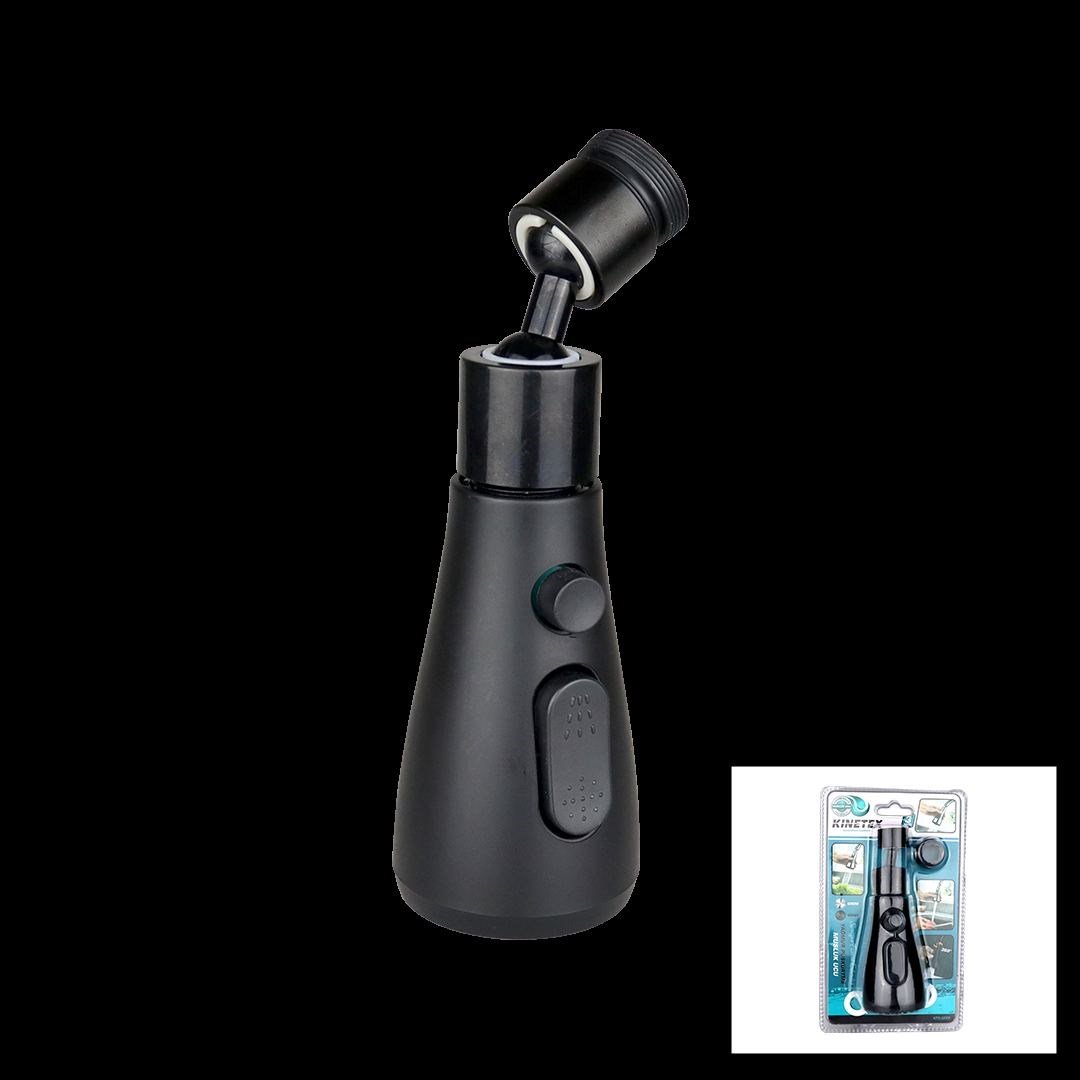 360° 3 Mod Yağmur Püskürtme Musluk Ucu Siyah