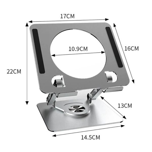 360 Derece Dönebilen Yükseltilmiş Masaüstü Ayarlanabilir Metal Tablet Standı