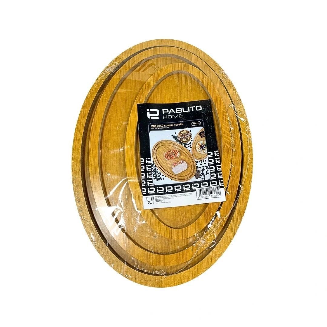 3'li Oval Tepsi