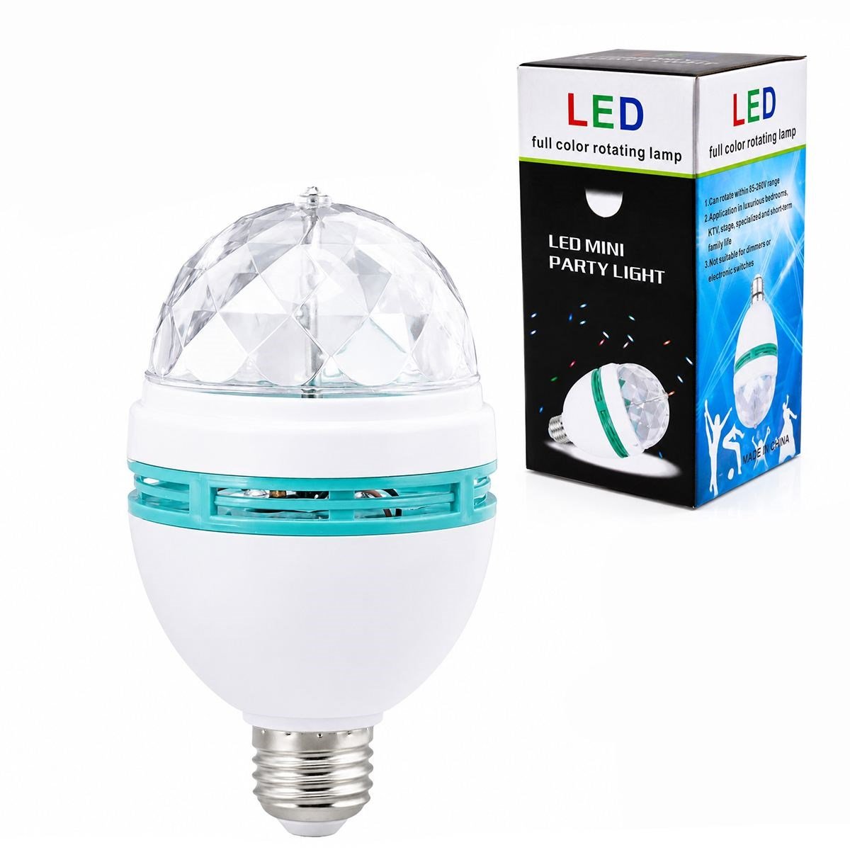 3W Dönebilen Renkli LED Disko Lamba (170-265V)
