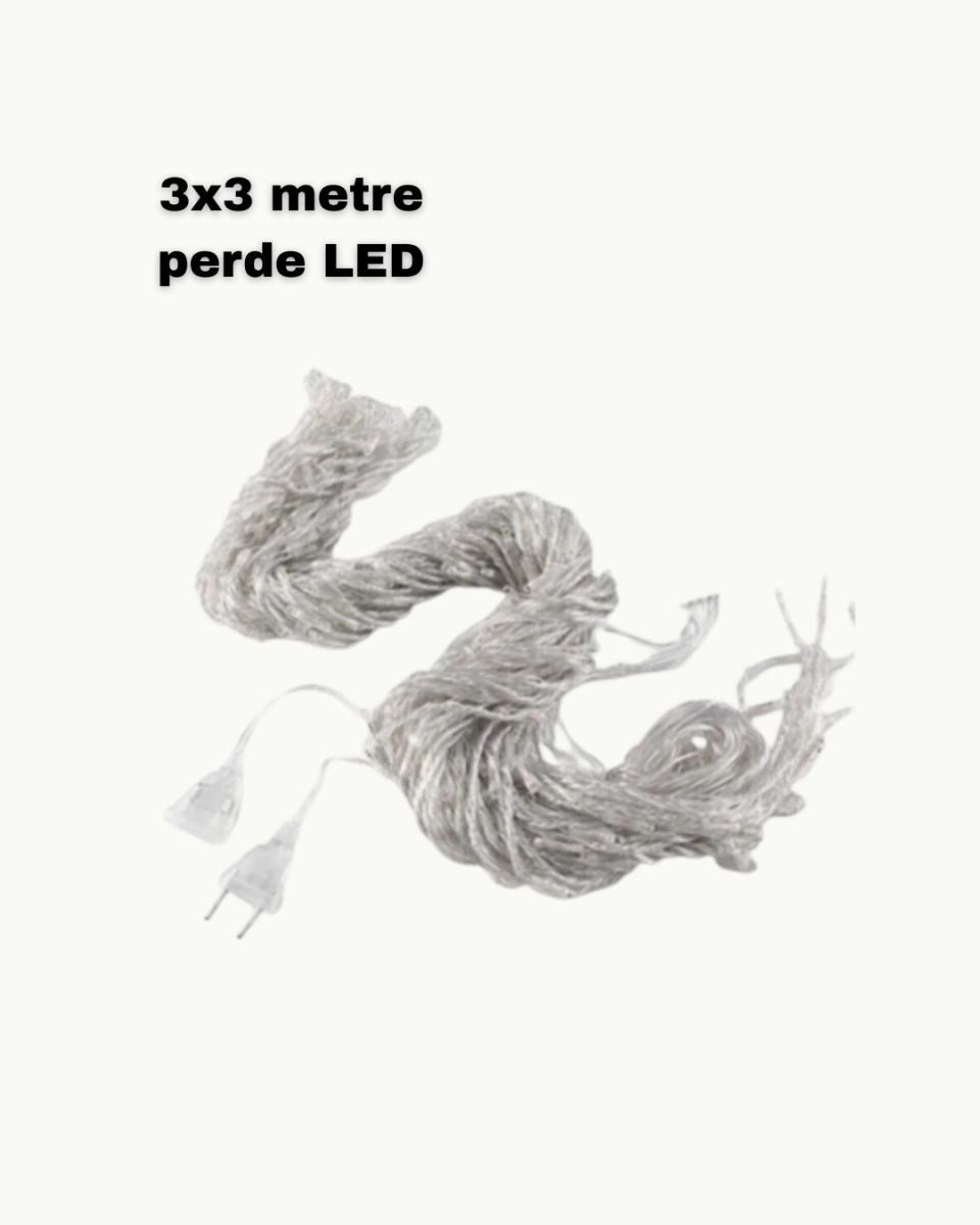 3x3 Led Işık Perdesi Şelale Model İç Dış Mekân Dekorasyonu