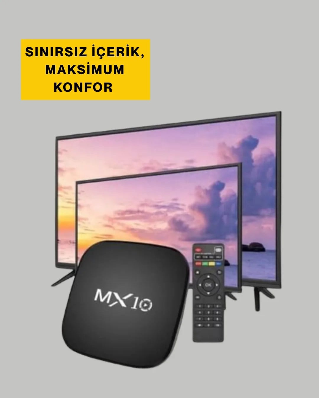 4K UHD Android Medya Oynatıcı 8 GB Hafıza 2 GB RAM Wi-Fi Destekli