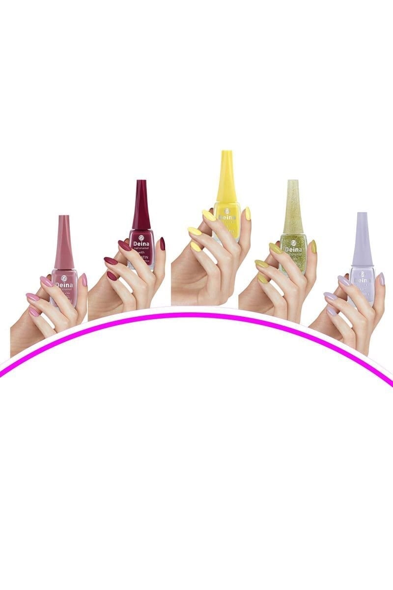 5 Adet Keratinli Besleyici Oje 14 ml SET3