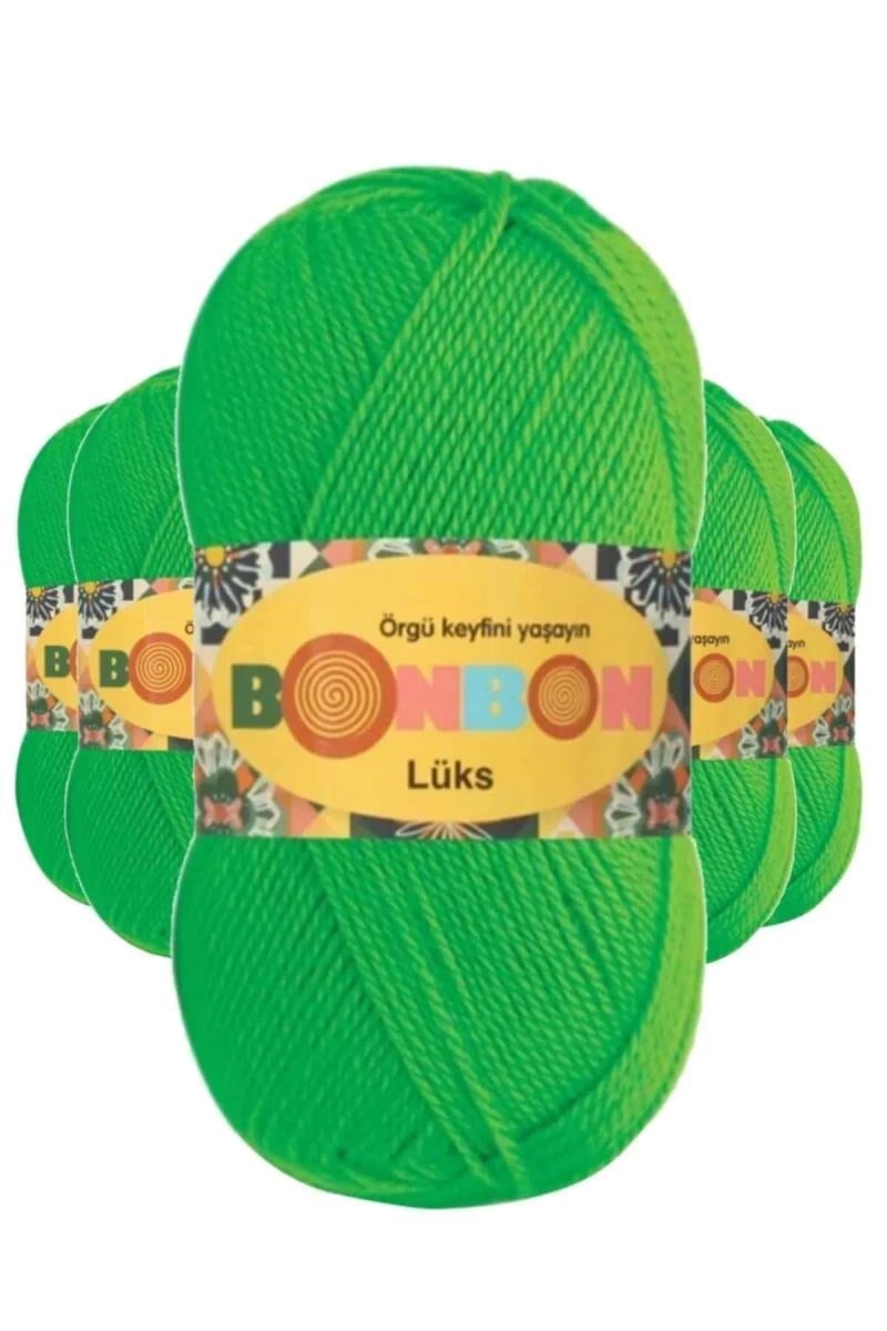 5 Adet Lüks Patik İpi Yünü Neon 98395 - bonbon mudanis