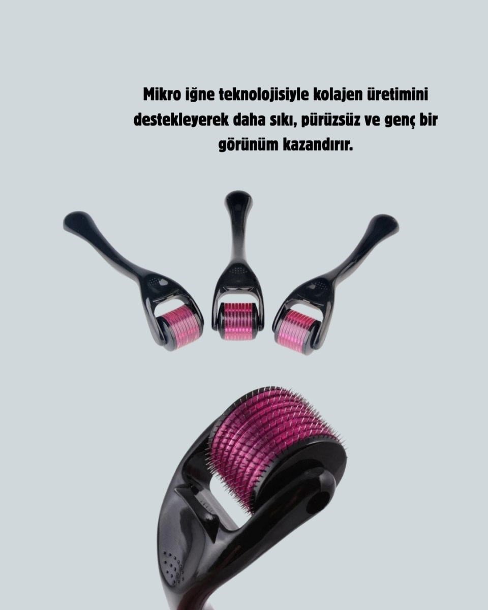 540 İğneli Titanyum Dermaroller Profesyonel Ev Tipi Cilt Yenileme Atı