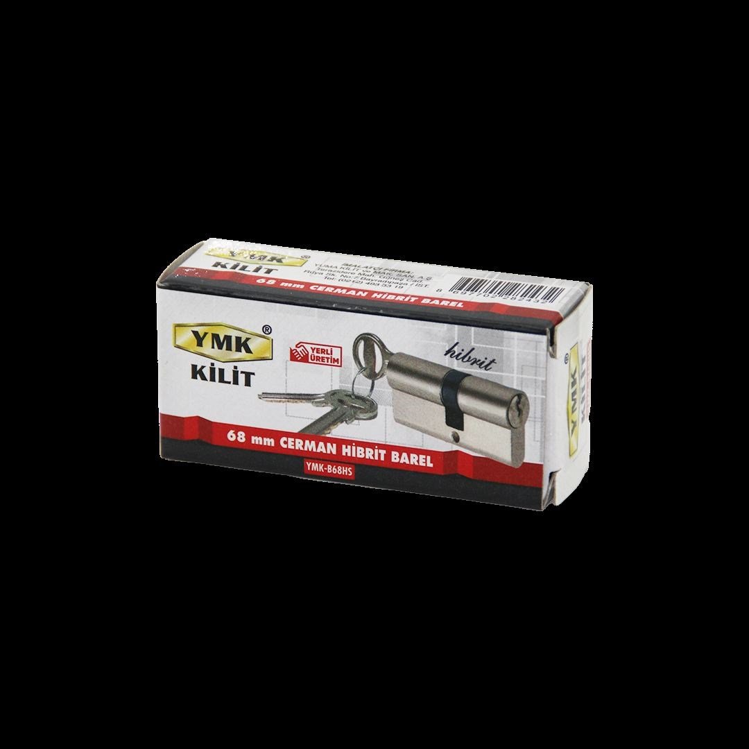 68 mm Hibrit Silindir Barel - Nikel Saten, 3 Anahtar