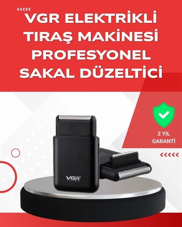 Abs Gövdeli Süper İnce Elektrikli Sakal Kesici – 45 Dk Kablosuz Kullanım, Yanak Makası Dahil