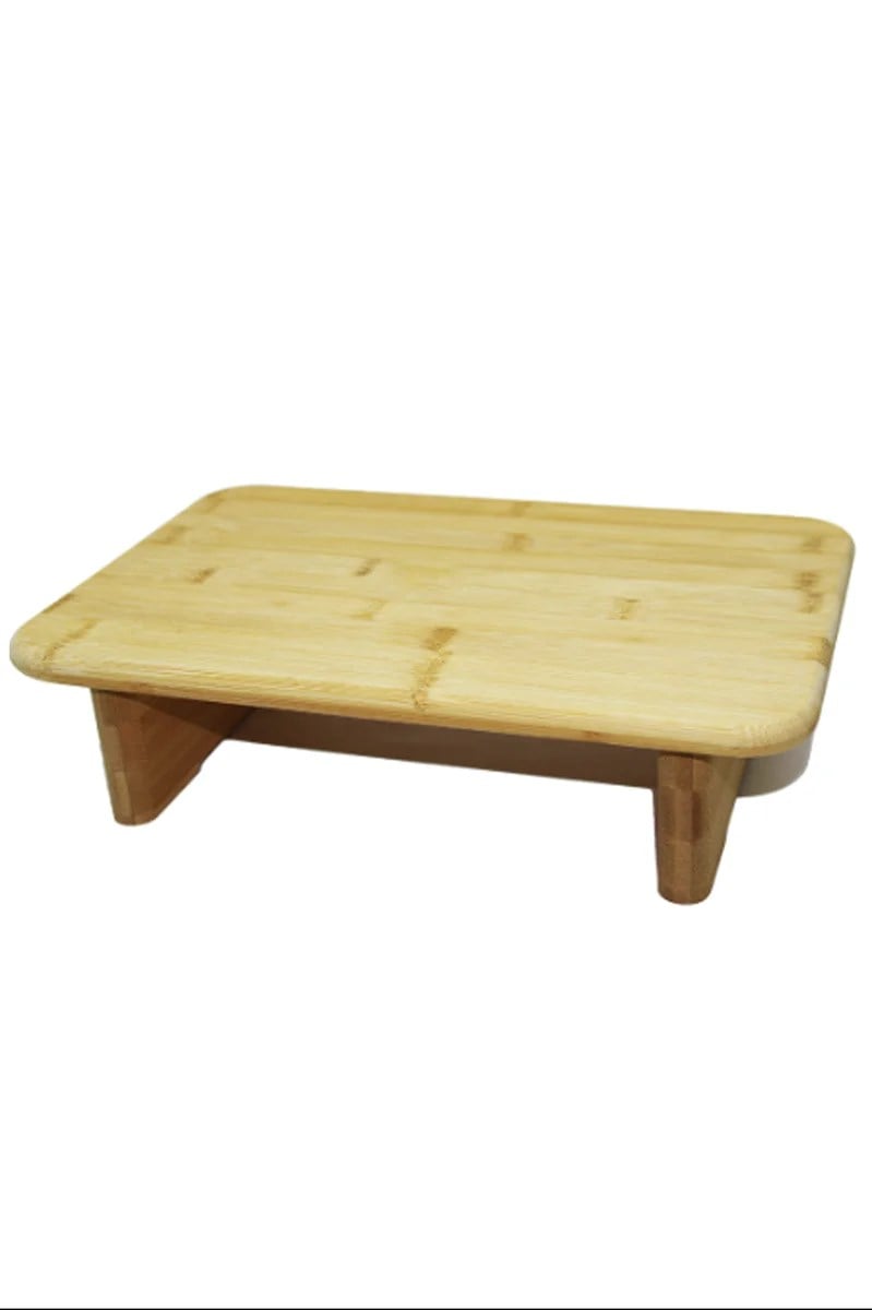 Ahşap Kesim Tahtası Panosu 33 Cm. Dikdörtgen Bambu Ayaklı Royaleks-10505