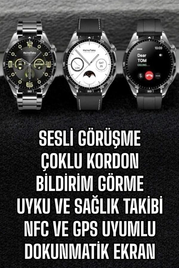 Akıllı Saat Titreşimli Amoled Ekran Uyku Ve Sağlık Takibi Sesli Görüşme