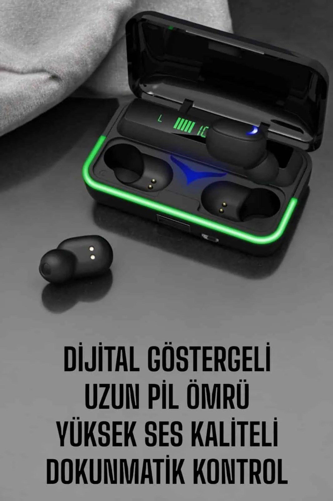 Android Ve İOS Uyumlu Bluetooth Bağlantılı Powerbankli Kulaklık