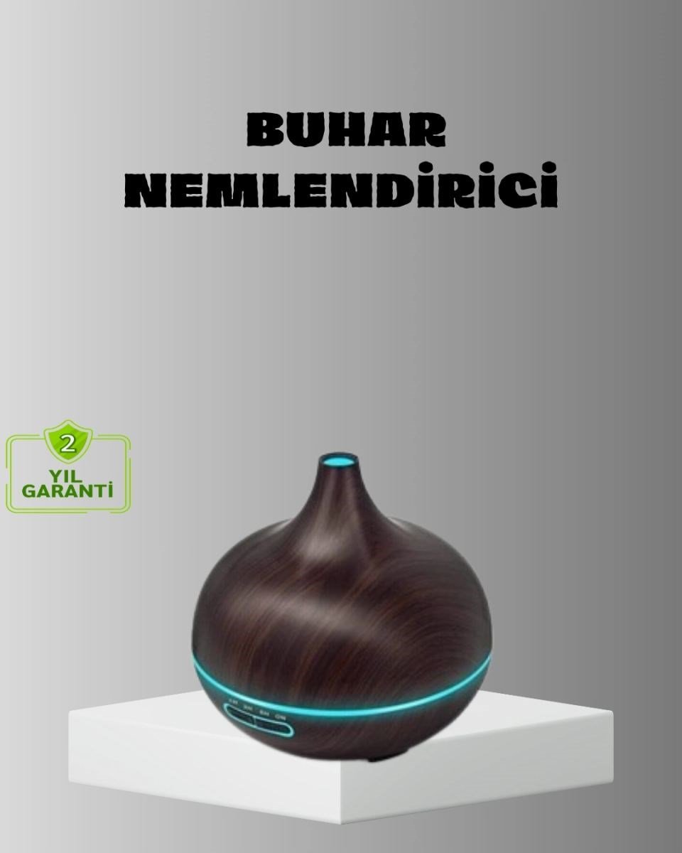 Aromaterapi Difüzörü 550 Ml Ultrasonik Nemlendirici Otomatik Kapanma Özellikli