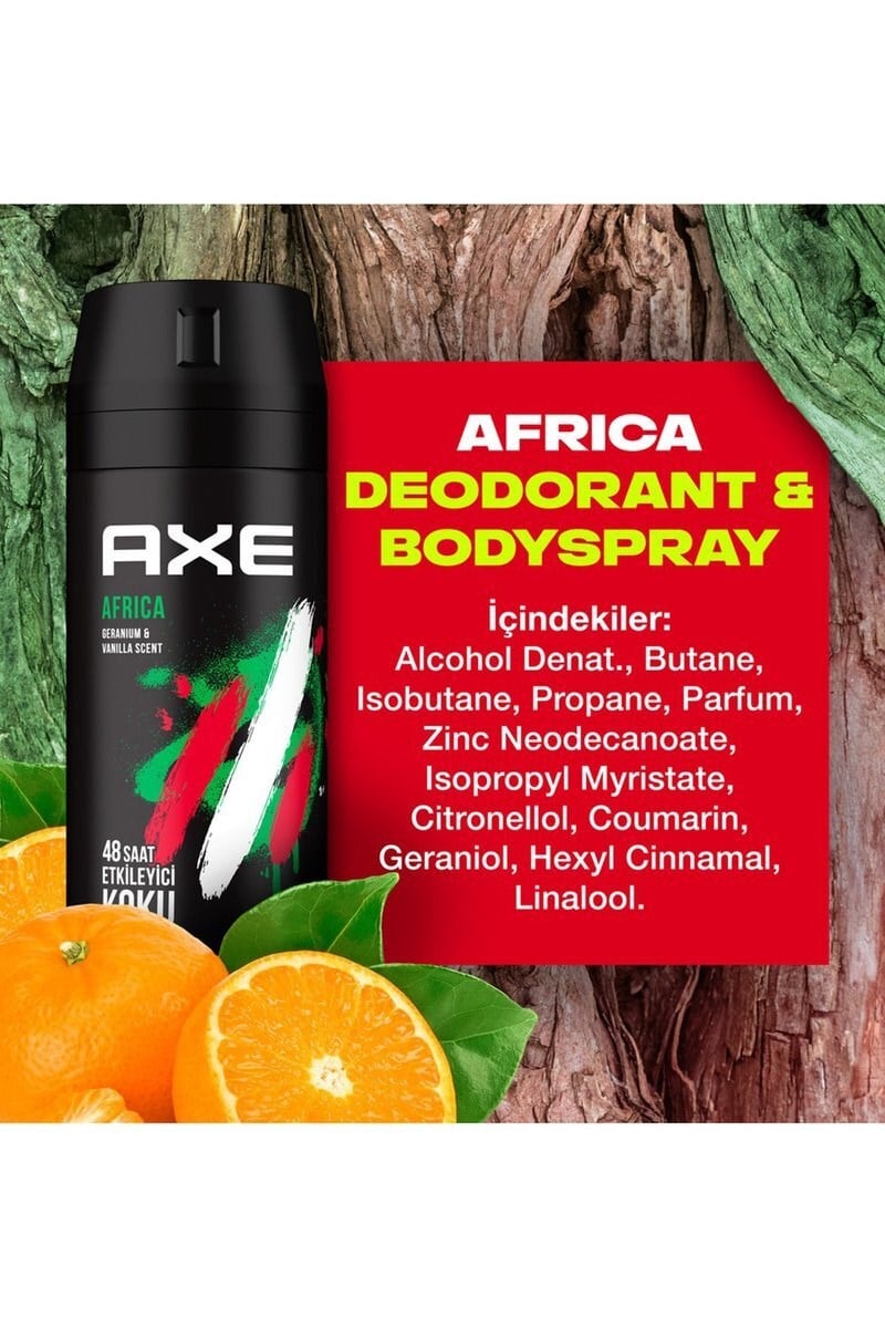 Axe Africa Erkek Deodorant Sprey 150 ml