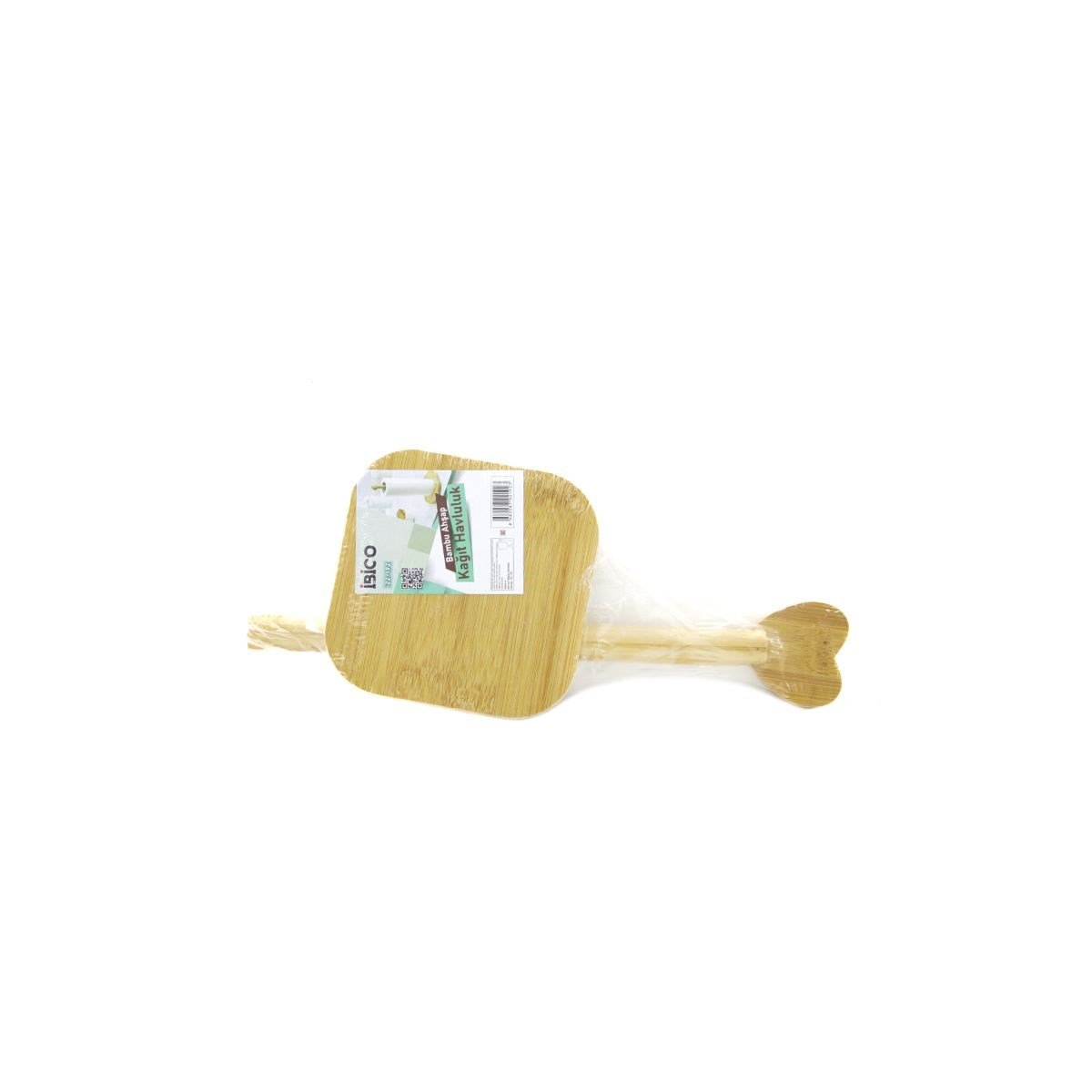 Bambu Kağıt Havluluk 12x12 cm Kalp Başlı Sap 28.5 cm