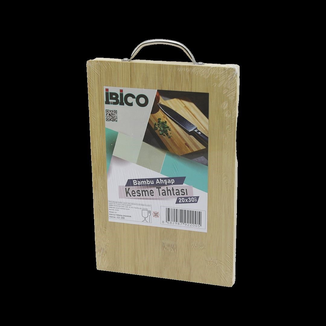 Bambu Kesme Tahtası 20x30x1.7 cm - Metal Kulplu