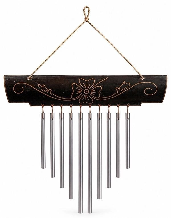 Bambu Metal Çubuklu Rüzgar Çanı No:1048
