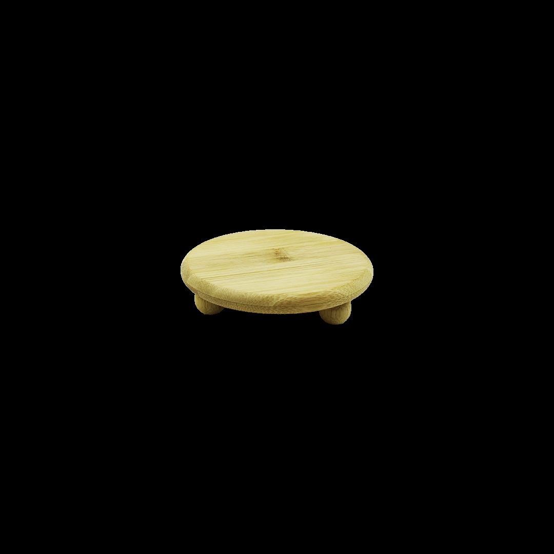 Bambu Sunum Tabağı Ayaklı 11x11 cm