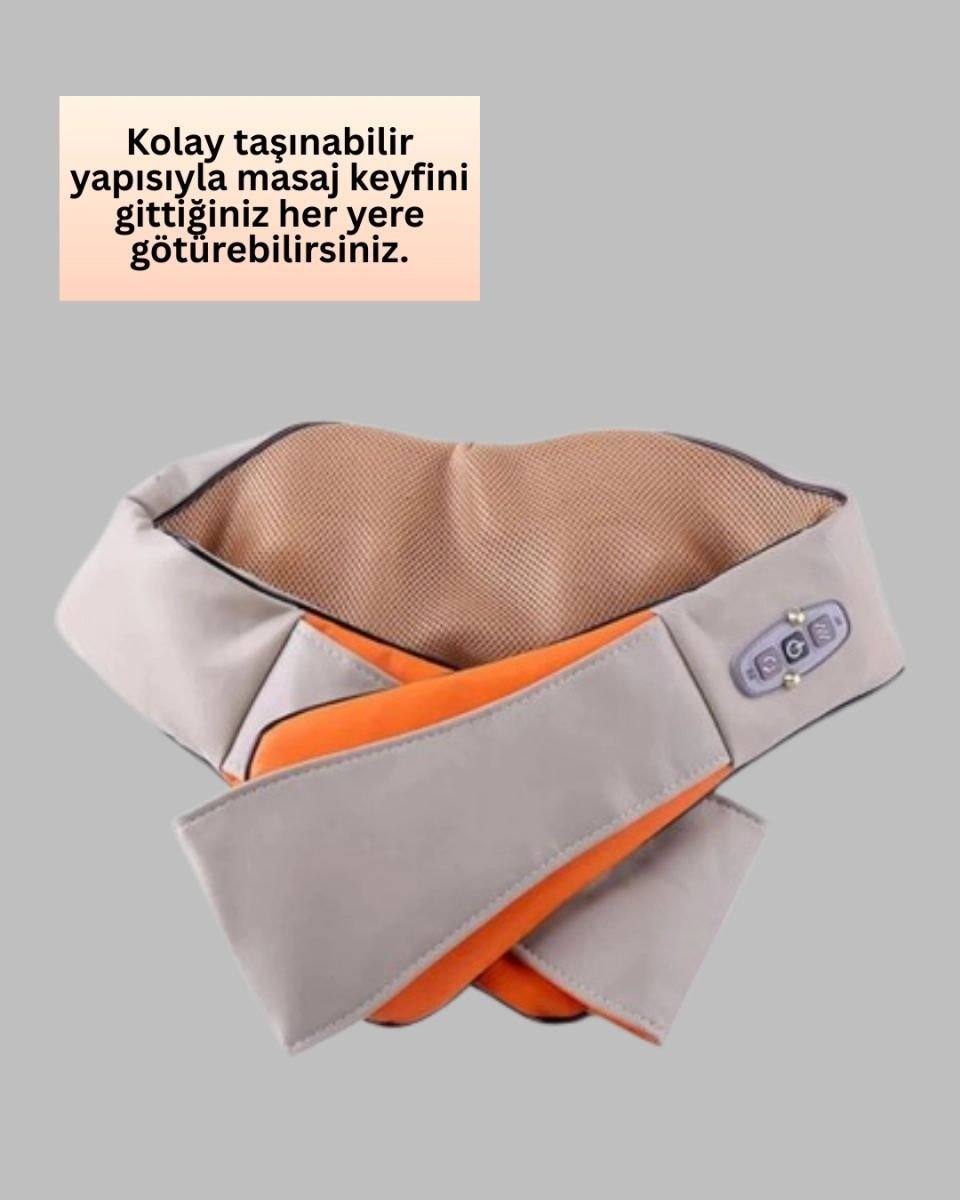 Bel Omuz Boyun Masaj Aleti Ovmalı Isıtmalı Kas Yorgunluğu Giderici