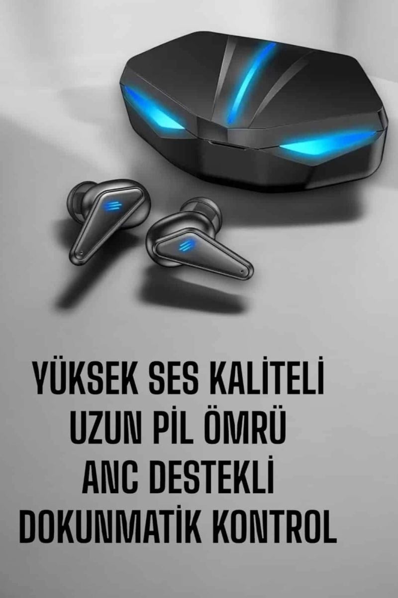 Bluetooth  Kulaklığı Led Işıklı Kablosuz Anc Özelliği
