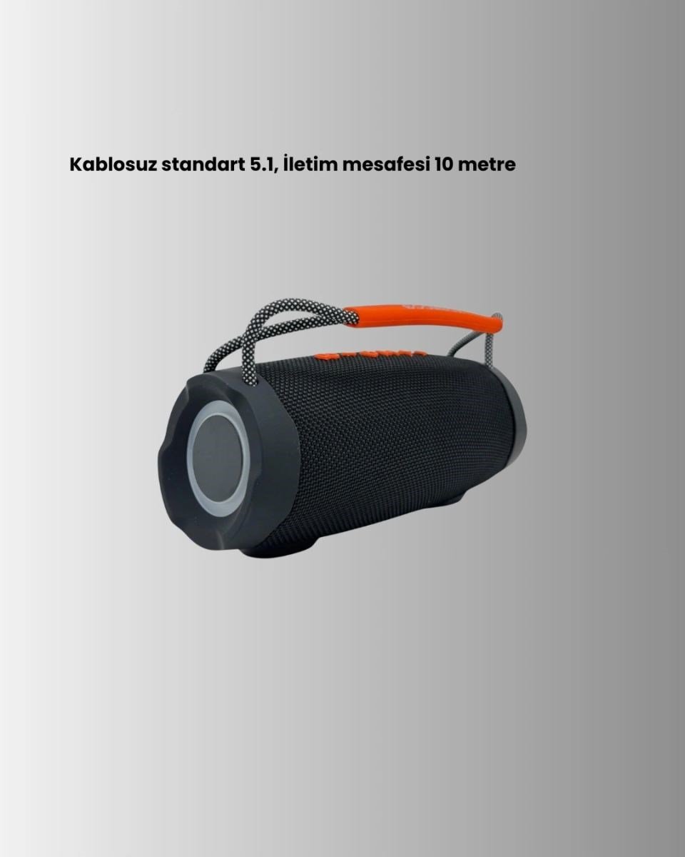 Bluetooth 5.1 Kablosuz Hoparlör Derin Bas Rgb Işıklı Yeni Nesil