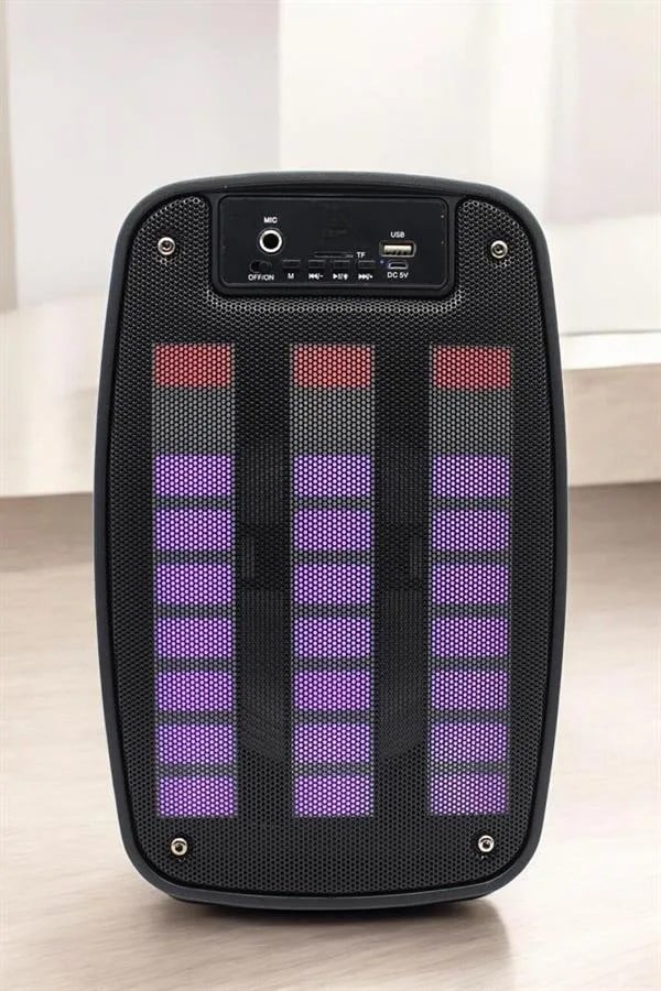 Bluetooth Hoparlör Mikrofonlu Speaker Taşınabilir Şarjlı