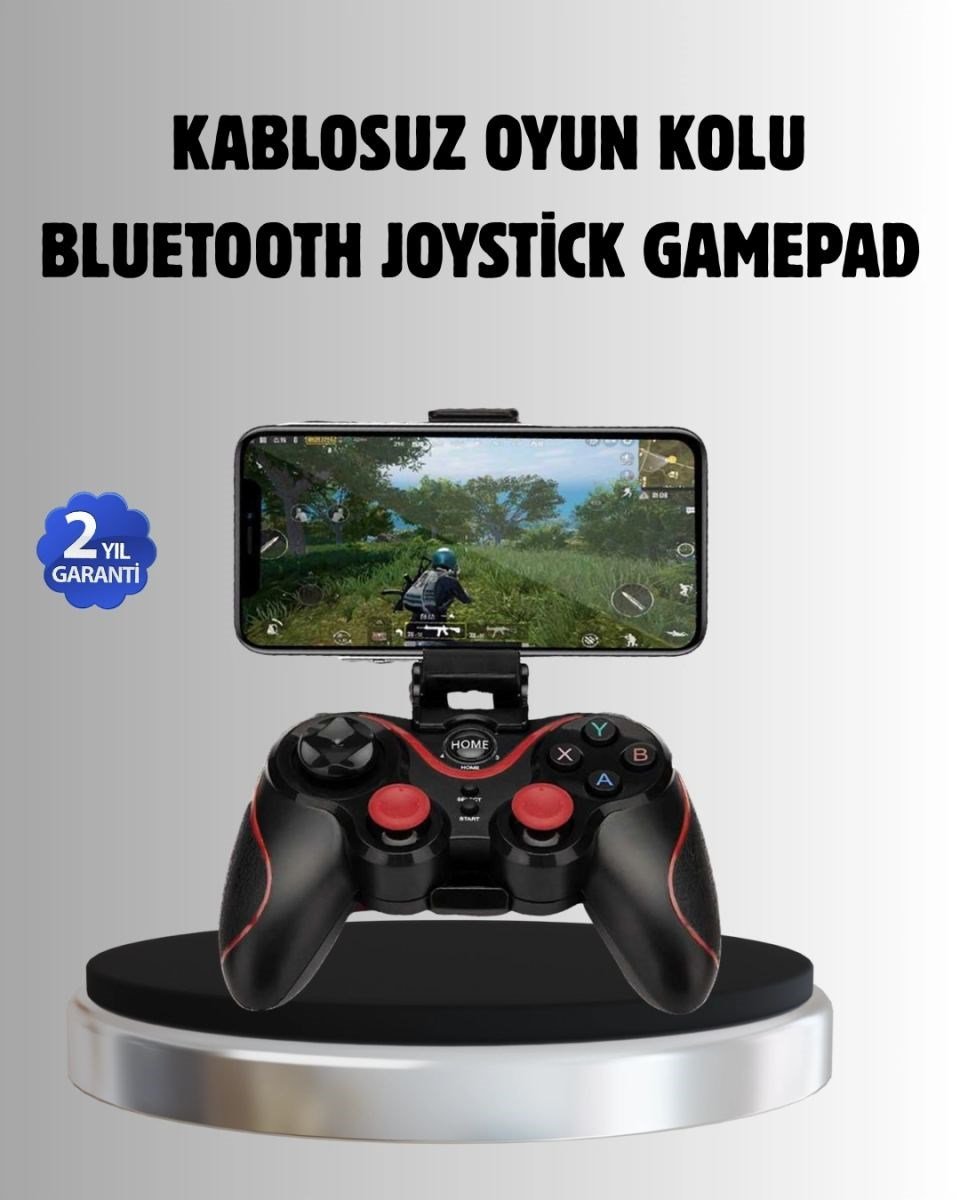 Bluetooth Kablosuz Gamepad Tv Pc Telefon Uyumluluğu Kolay Bağlantılı