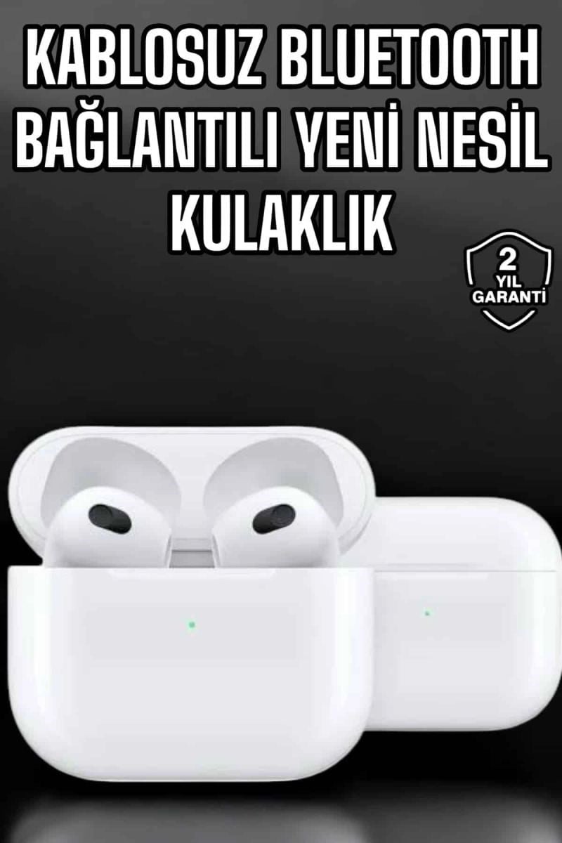 Bluetooth Kulaklık 3.nesil Kablosuz Uzun Pil Ömrü Dokunmatik Kontrol