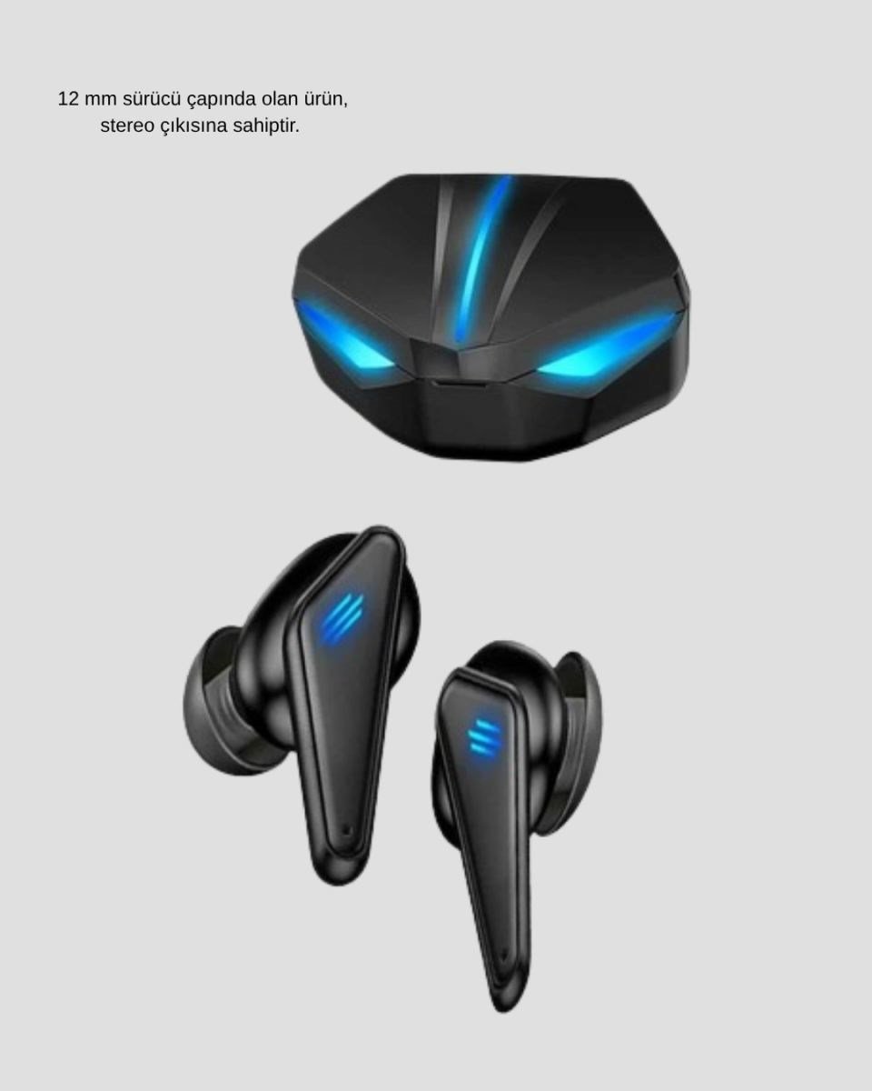 Bluetooth Kulaklık Tam Kablosuz Stereo Led Işıklı
