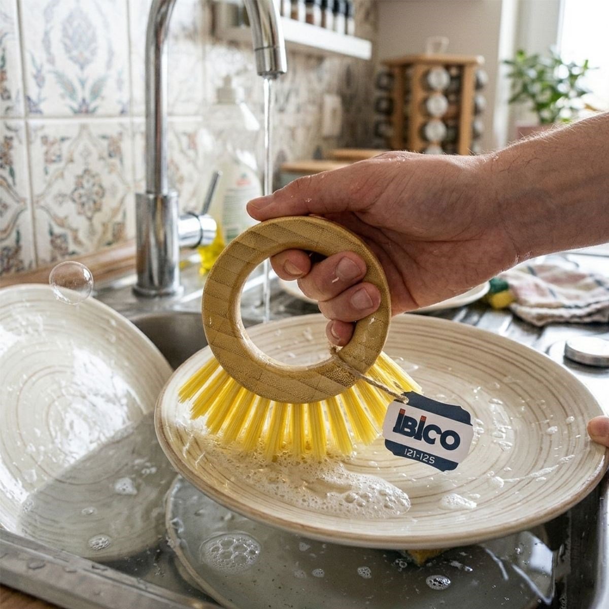 Bulaşık ve Çok Amaçlı Ahşap Saplı Fırça