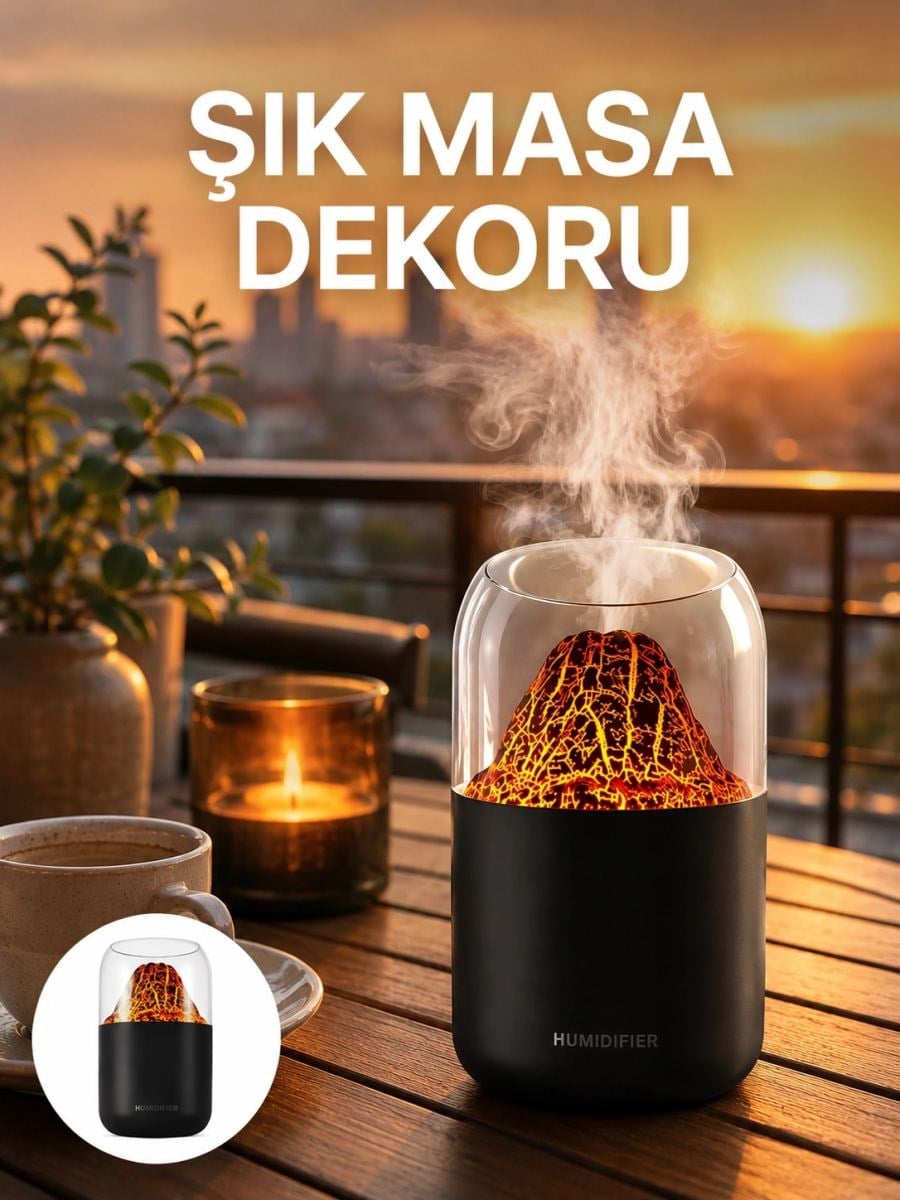 Büyük Kapasiteli Aromaterapi Cihazı – 280 Ml Su Haznesi Yeni Nesil