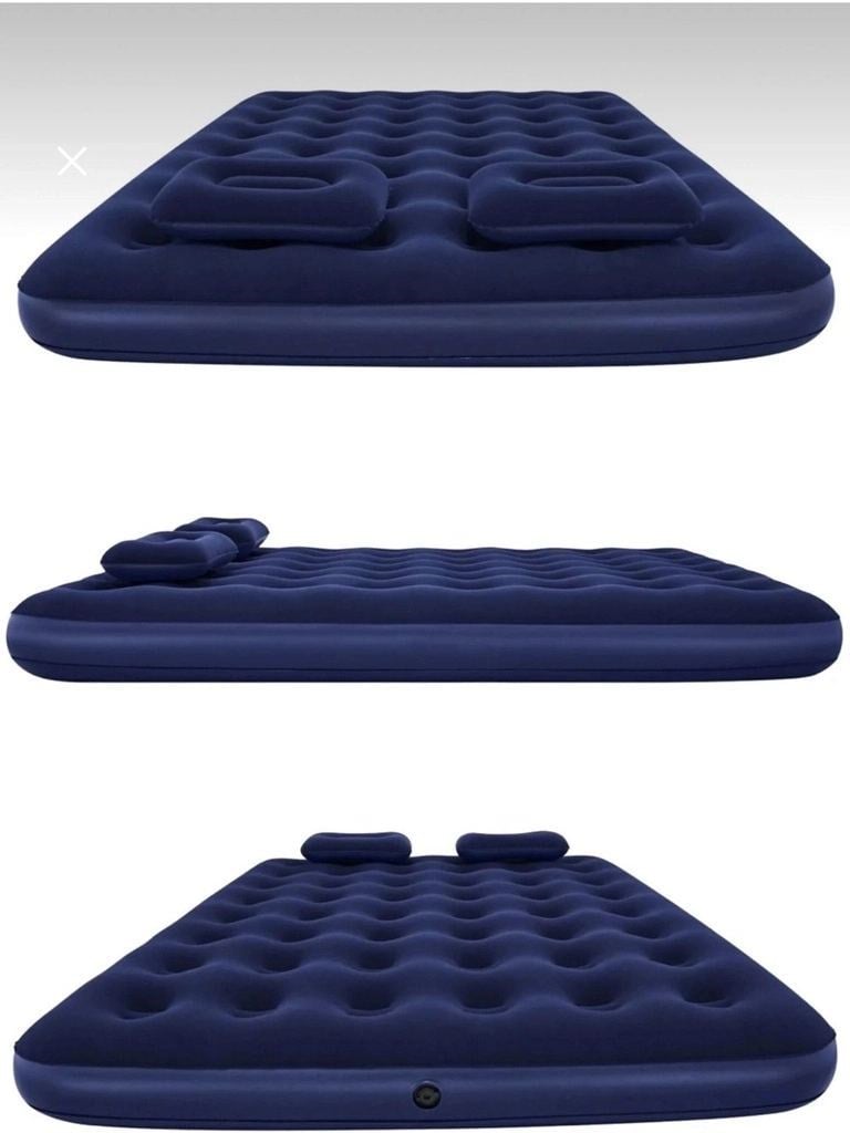 Çift Kişilik Şişme Yatak Dahili Pompalı 203x152x22 Cm 2 Yastıklı