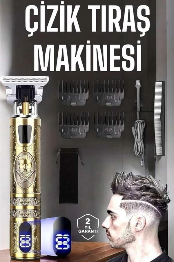 Çizik Tıraş Makinesi Şarjlı Paslanmaz Çelik Bıçaklı Uzun Ömürlü