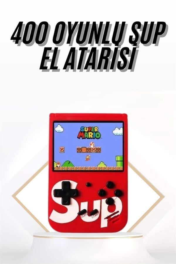 Çocuklara Özel Taşınabilir Sup El Atarisi 400 Oyunlu Nostaljik Oyun Konsolu