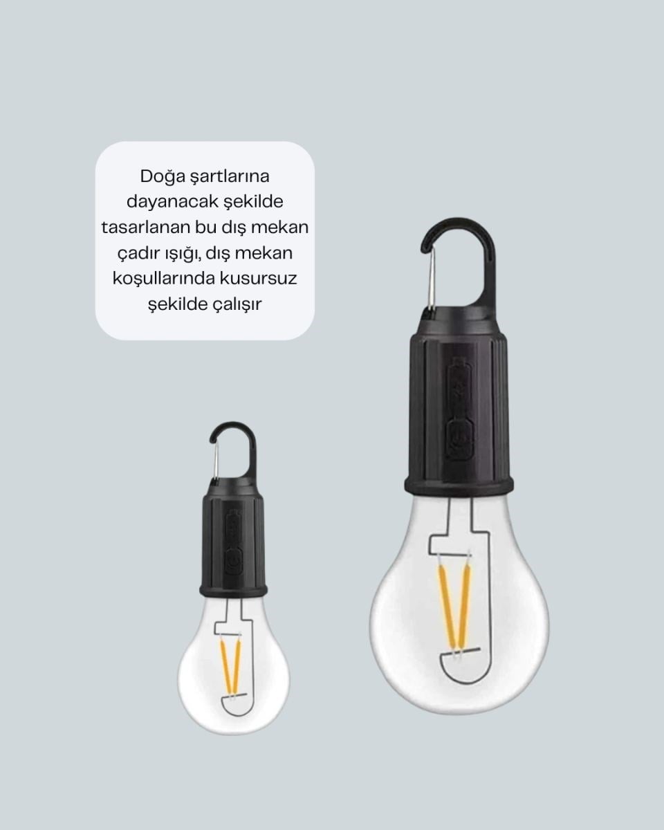 Çok Yönlü Asma Kancalı Kamp Işığı