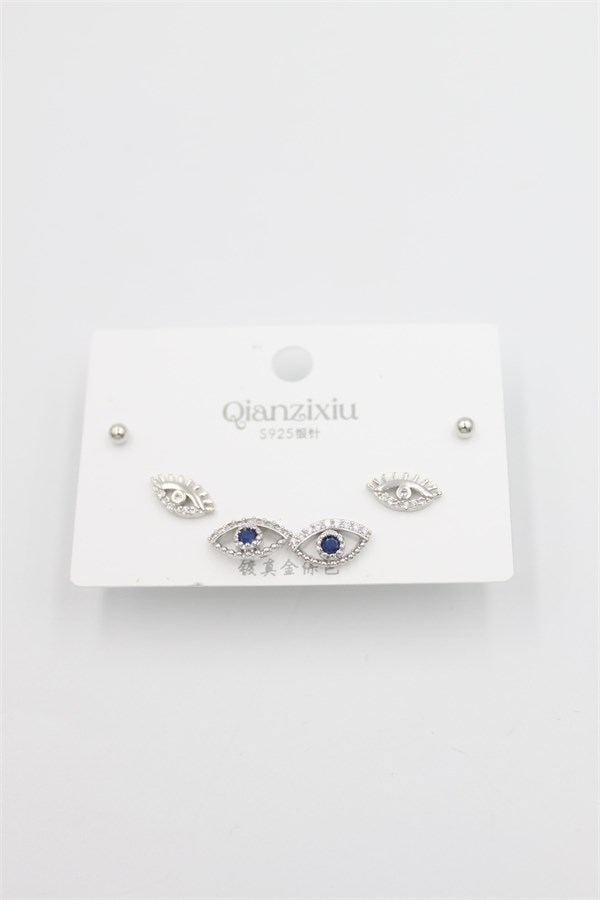 Çoklu Set Küpe - Gümüş