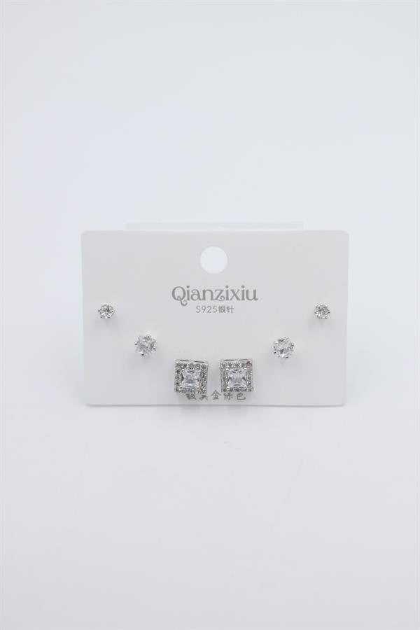 Çoklu Set Küpe - Gümüş