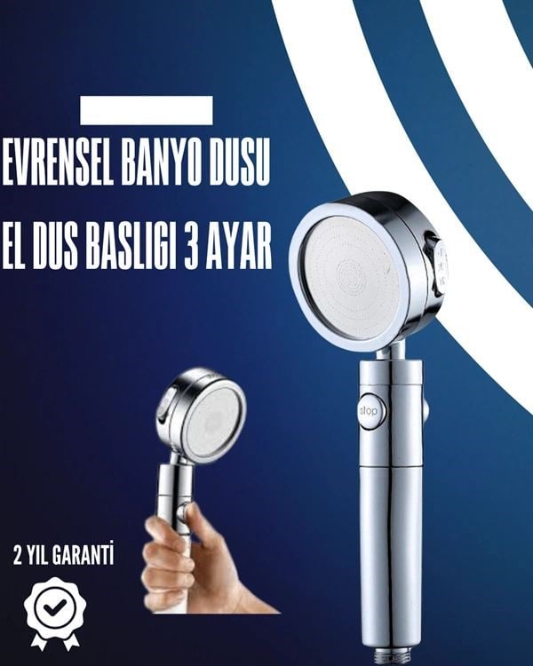 Dayanıklı Ve Ergonomik Tasarımlı Ayarlanabilir El Duş Başlığı