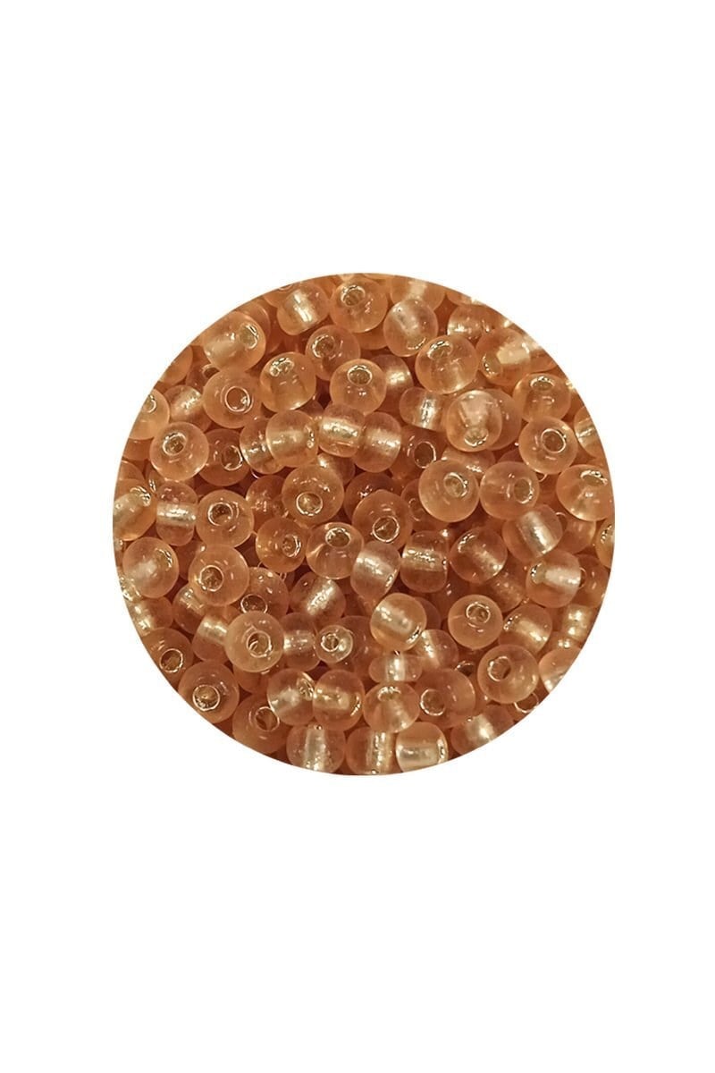 Dökme Cam Kum Boncuk (8/0) 3 mm - 60 Gram - Şeffaf Bal Rengi - BNC184