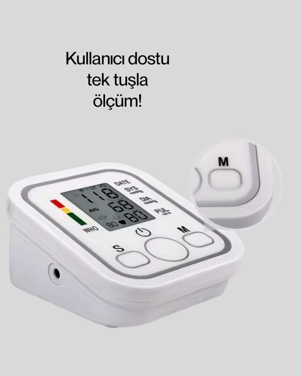 Elektronik Tansiyon Ölçer Lcd Dijital Ekranlı