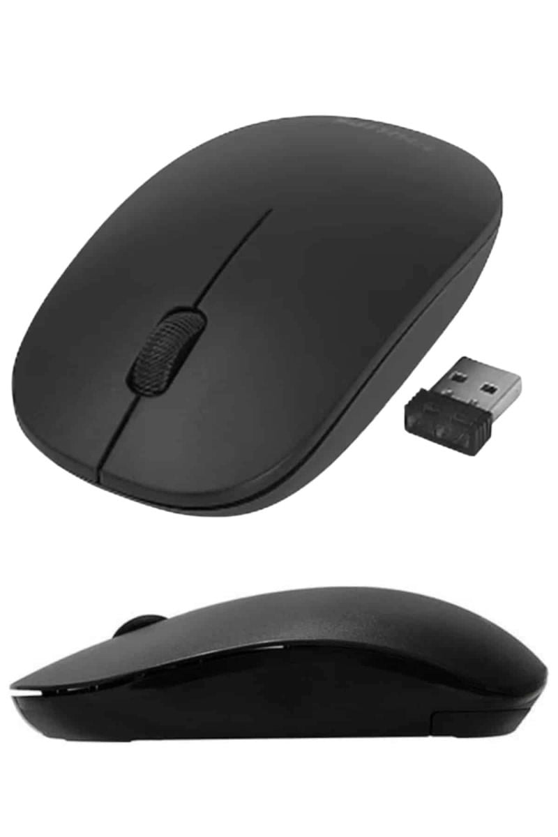 Ergonomik Tasarım Kablosuz Siyah Mouse Hassas Uzun Ömürlü