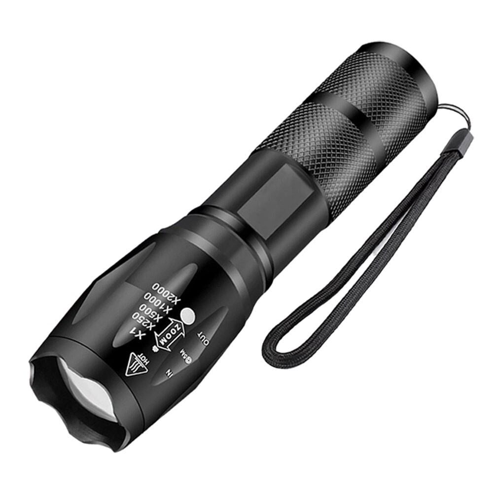 Gold Orion Km-108 T6 Led Şarjlı El Feneri 5 Modlu 200 Metre Işık Mesafesi