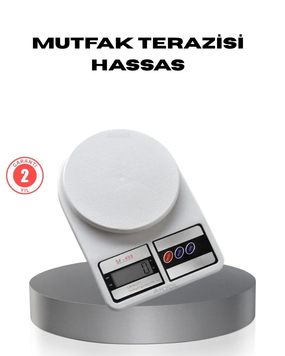 Hassas Dijital Mutfak Tartısı – 1g Doğruluk, Lcd Ekran, Otomatik Kapanma