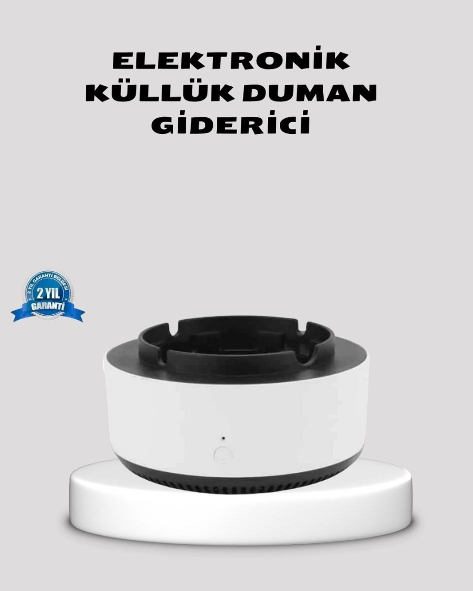 Hava Temizleyici Küllük – Sigara Dumanı Filtreli, Sessiz Çalışan, Şık Tasarım