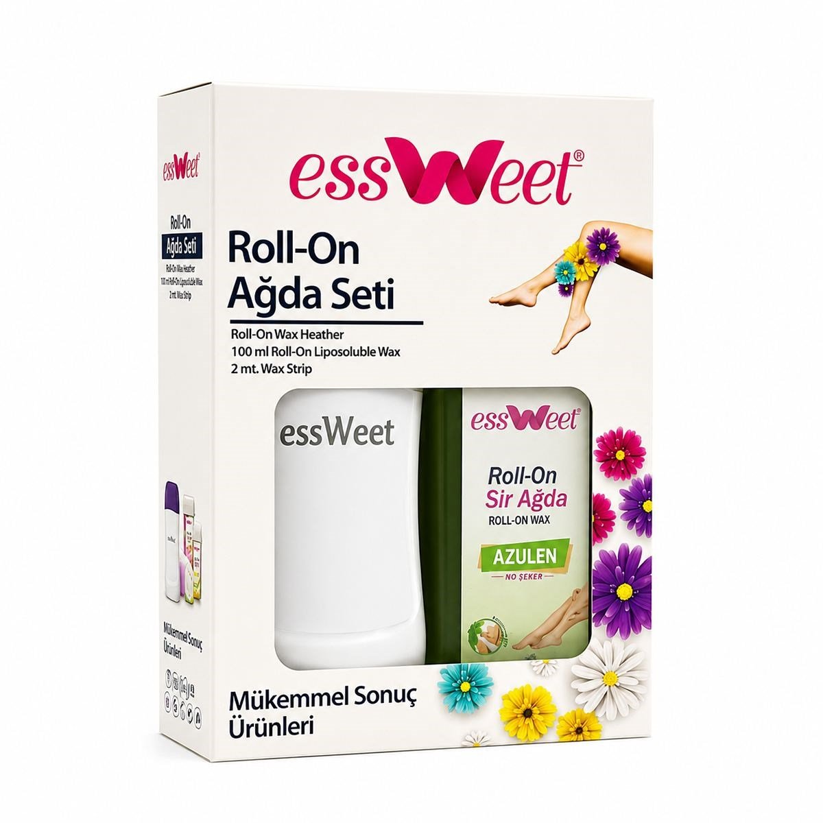 Isıtıcılı Roll-On Ağda Seti 100 ml + 2 m Ağda Bezi