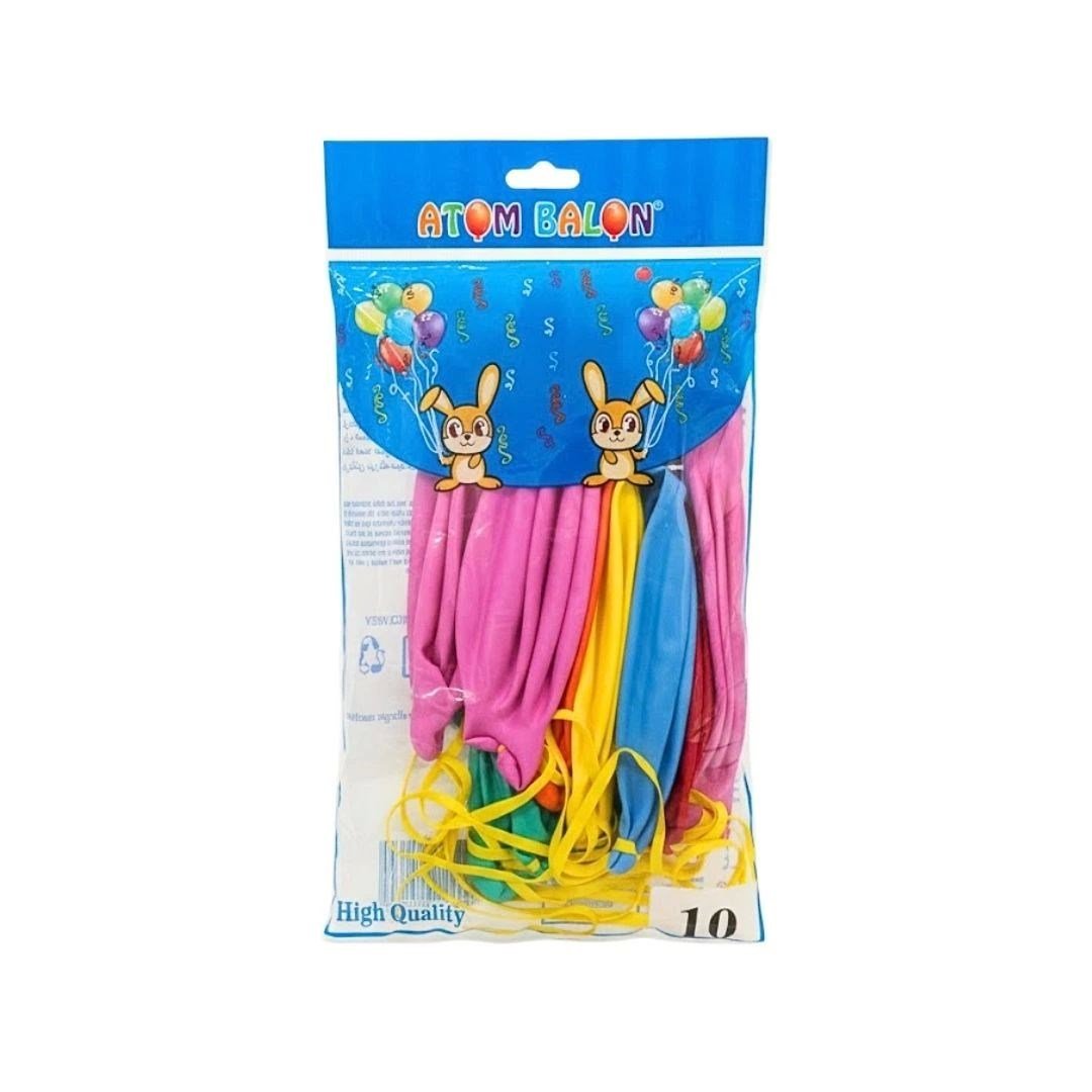 Jumbo Punch Lastikli 10'li Balon