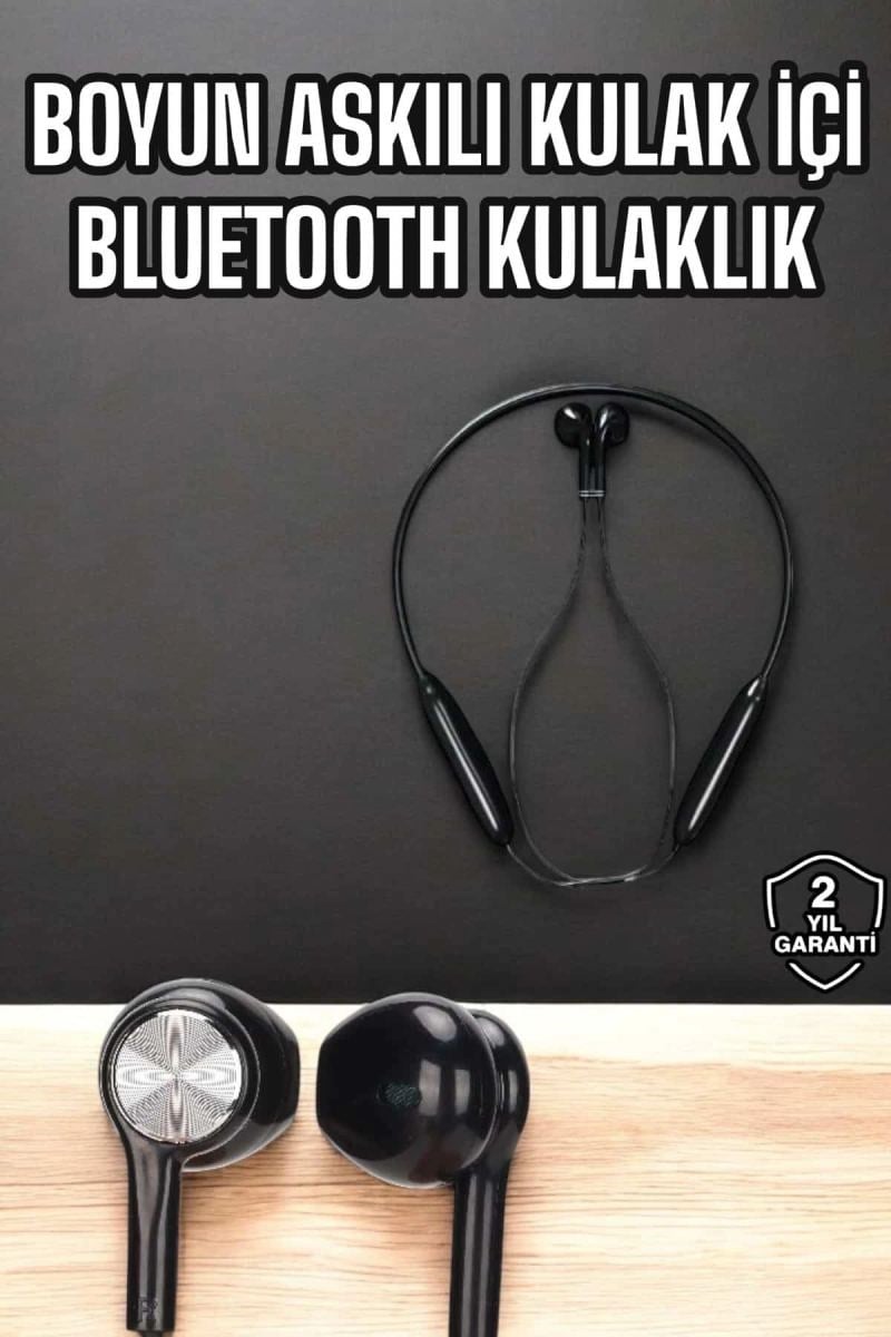 Kablolu Boyun Askılı Dijital Göstergeli Bluetooth Kulaklığı 60 Saat