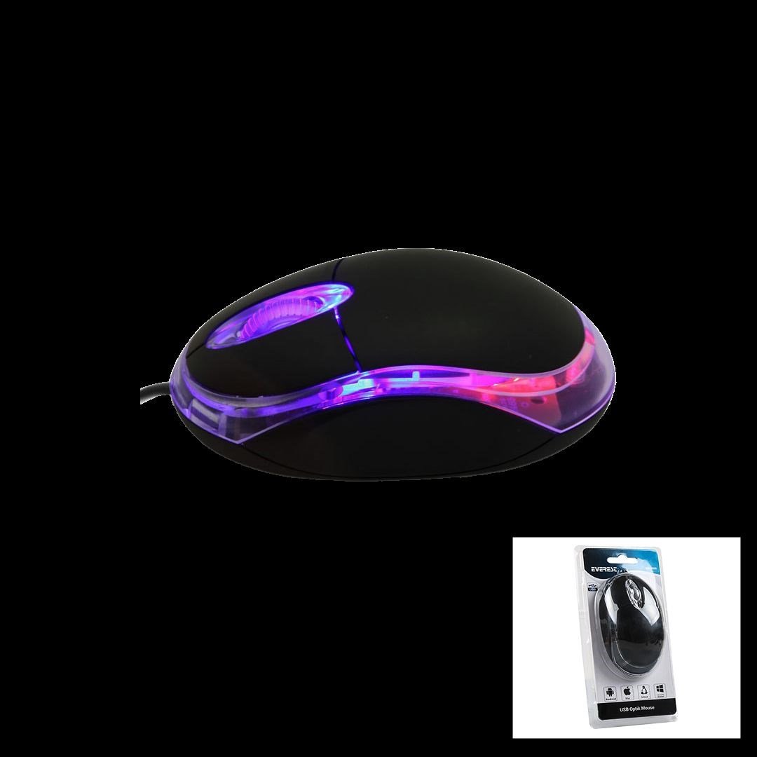Kablolu Optik Mouse 1200 DPI Siyah (USB, 110 cm)