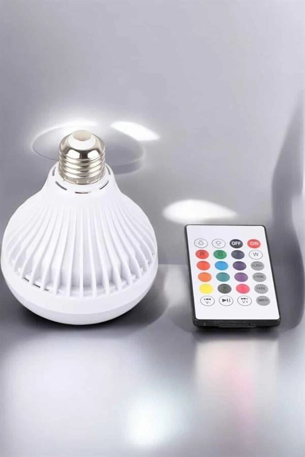 Kablosuz Bluetooth Hoparlör Led Lamba