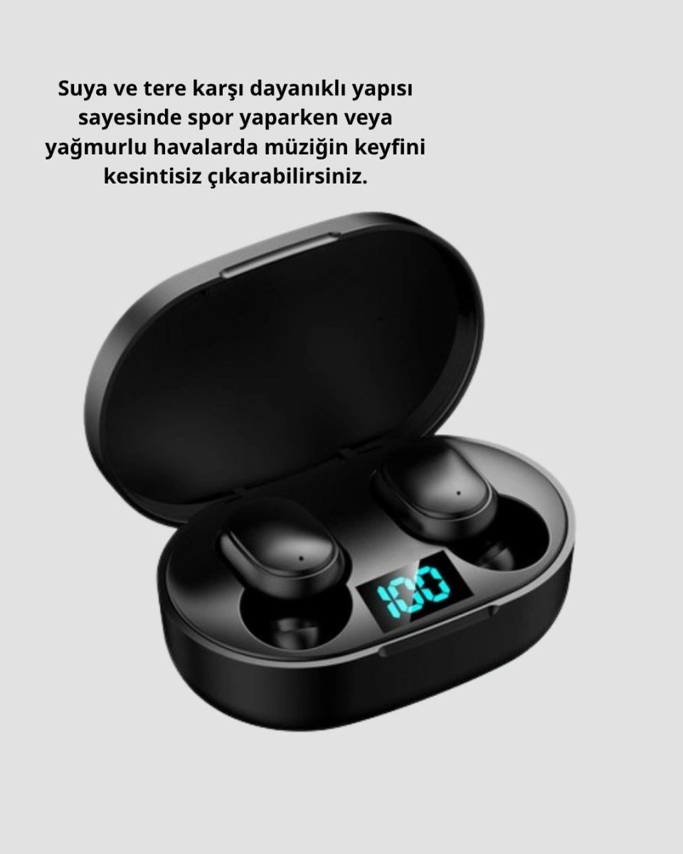 Kablosuz Bluetooth Kulaklık – Gürültü Önleyici, Suya Dayanıklı, Mikrofonlu, Uzun Pil Ömürlü