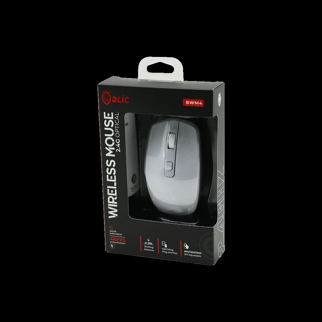 Kablosuz Mouse 1600 DPI Beyaz